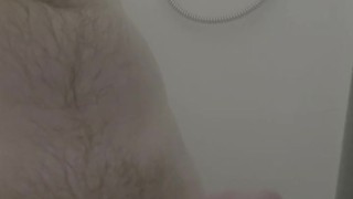 Shower time with a hard cock