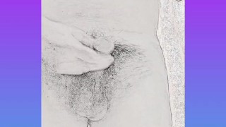 手書き風の裸踊り