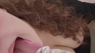 DICK ADDICT - giving my dildo a blowjob