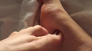 Rosie’s Sensual Foot and Toe Massage - Lotion-Lathered Feet Play and Tease - Preparing for Cum
