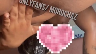 Chubby ebony likes to do a lot of squirt and cream