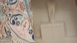 Wife gets caught playing with her pussy in the shower by husband