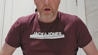 Uncut hairy cocked Daddy attempts to Helicopter. Mastubates and eat his cum!