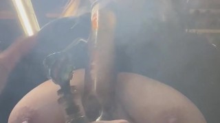 BBW step mom milf 420 smoking fetish wake and bake bong hits