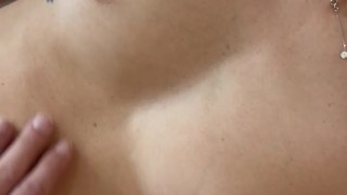 this morning I wanted his cum on my small tits