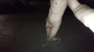 Naked on the street