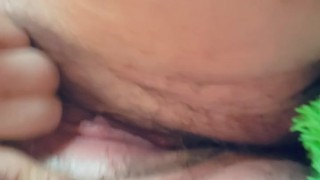 Playing with myself using a glass coke bottle