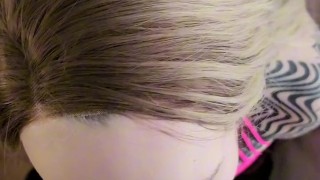 alt slut surprises me with the best head ever - slow blowjob pov