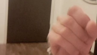 Naked jerk off watch me cum over my huge cock