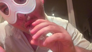 Double ejaculation and eating all that deliciously sticky sperm, 🤤 mmm miam