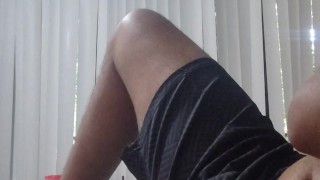 Hand job with cum shot smoking