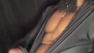 Venom cosplay stroking his Large cock until he ums