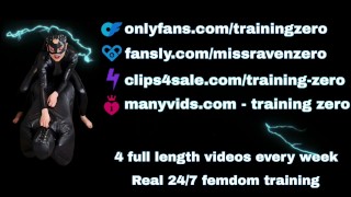 Training Zero Femdom Sissy Pony Slave Orgasm Cum Real Homemade Milf Stepmom BDSM Bondage Humiliation
