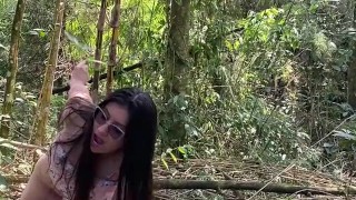 I masturbate outdoors and make a hot video.