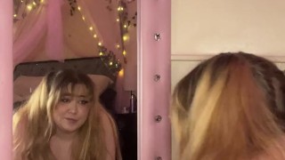 I love watching myself cum hard on a dildo - Olivia Hanson