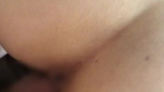 セフレと生バック　気持ち良すぎて満屁がでちゃう　生挿入