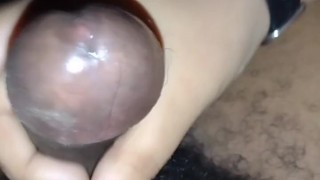 Quick handjob while parents are home.