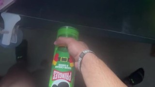 Fucking my homemade pocket pussy while talking dirty