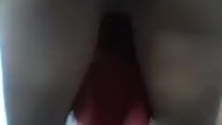 Short skirt, no panties