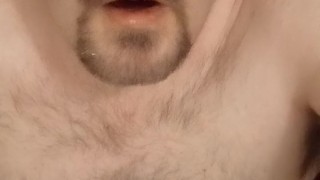 Masturbating solo