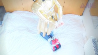 Selfbondage practice - comfy hogtie