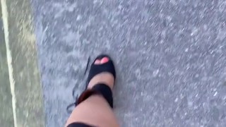 Goddess walking in heels 🥵🦶💰💸