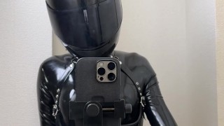 [latex] Masturbation of Cat Helmet Rubber Doll💜