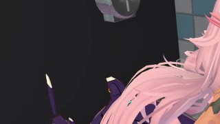 Dark skin girl deepthroats huge dildo