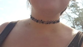 Quick hit during public walk