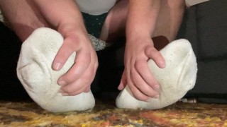 Soft, dirty sock ASMR rubbing :)