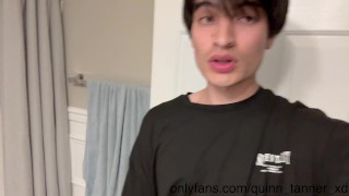 quinn tanner jerks off in his bathroom sexy amateur twink