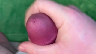 Jerk Off & Cum b4 Shower w/ Super Tight Cock Ring