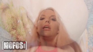 MOFOS - Blondie Fesser Sucks Jordi ENP's Big Cock Then They Go Under The Bridge To Ride His Dick