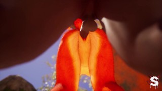 Little furry slut gets fucked in her ass and pussy to end up with cum on her face in Wild Life Sex