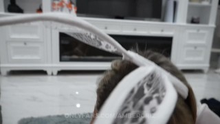 18 year old high school senior gives tinder date blowjob after halloween party