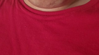 Man enjoying a sprite, licking and smacking lips