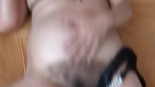 Come, lick my hairy pussy and cum, fill me with cum, Latina stepmom moans