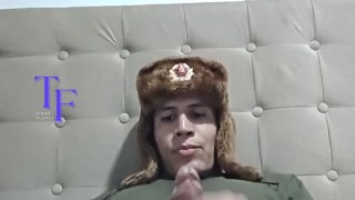 I show my virtual classmate how my huge brunette cock shoots a lot of milk while I masturbate