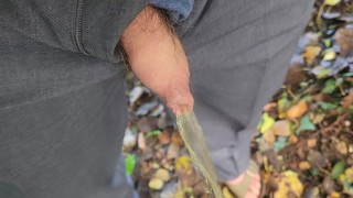 Pissing outside
