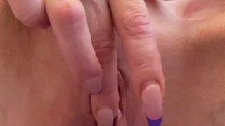 Masturbation with family behind the bathroom door