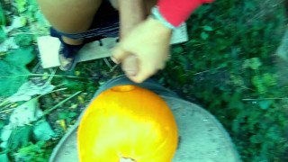 Halloween compilation - sex toys in ass, ouija board riding , cum on spooky doll and fucking pumpkin