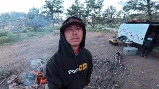 Camping Sex in the Hammock. Outdoor public