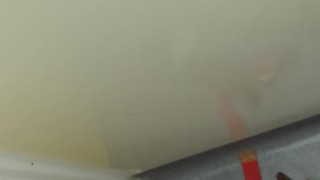 Getting completely naked and musturbating in the hospital bathroom