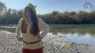 Ogre Girl Farting In The Woods