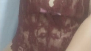 Massage her pussy before bed