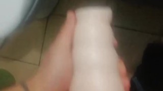 Hard cock fucks pocket pussy