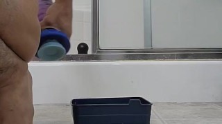 Finished my daily session with a dildo up my ass