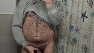 Me naked in the mirror 1