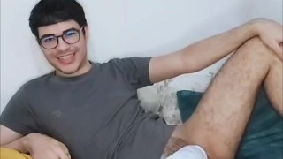 I was streaming with a sock on my dick