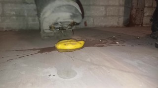 Lemon Crush in Slow Motion Under Dirty Boot 👣👣